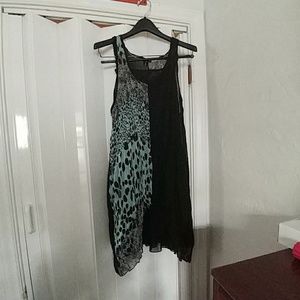 Multi color 2 piece dress